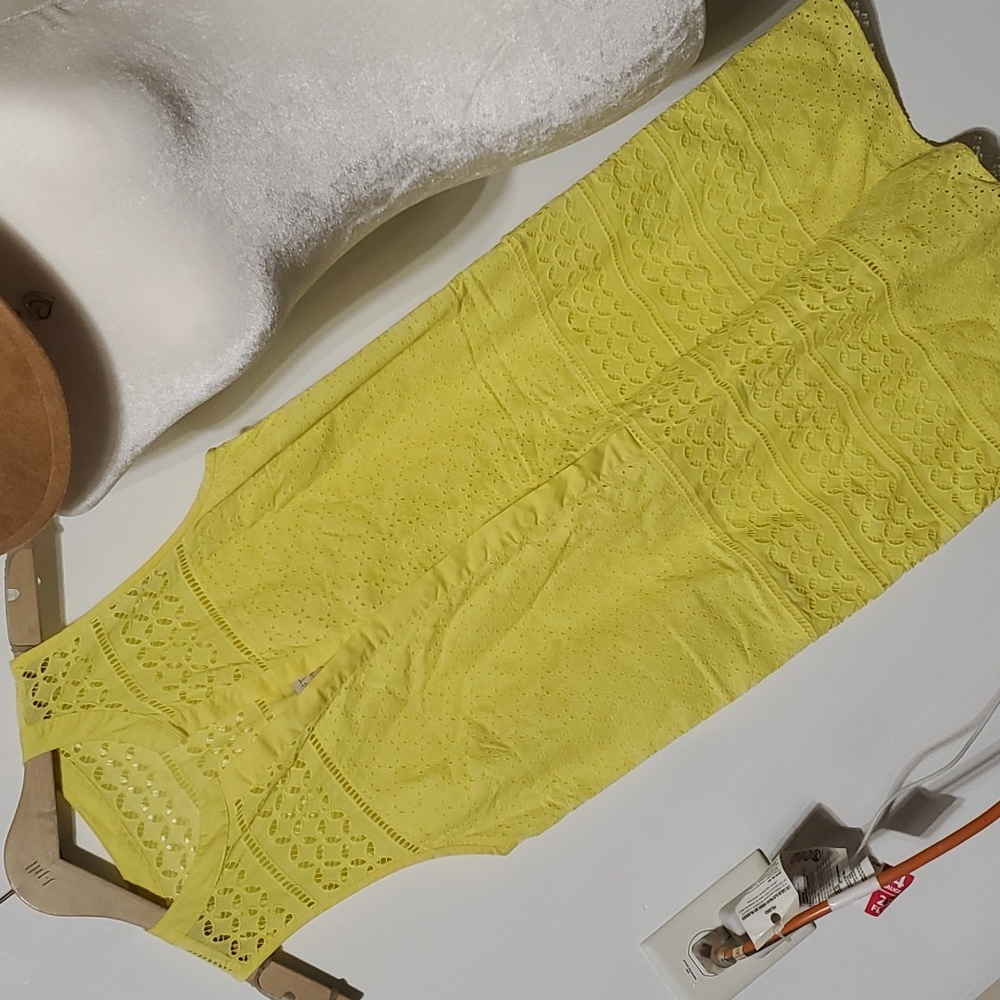 Loft Yellow Shift Dress Size 4